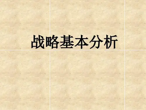 培训课件战略基本分析