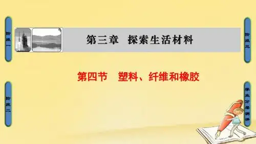 高中化学(人教版选修1)课件：第3章 第4节 塑料、纤维和橡胶