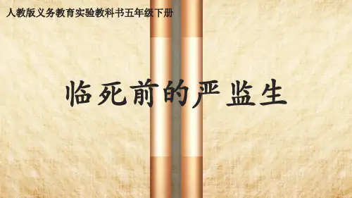 人教版小学语文五年级下册《22.临死前的严监生》课件