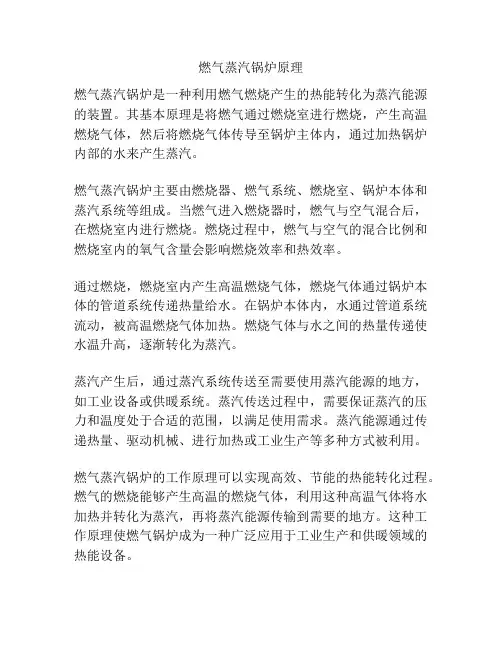 燃气蒸汽锅炉原理
