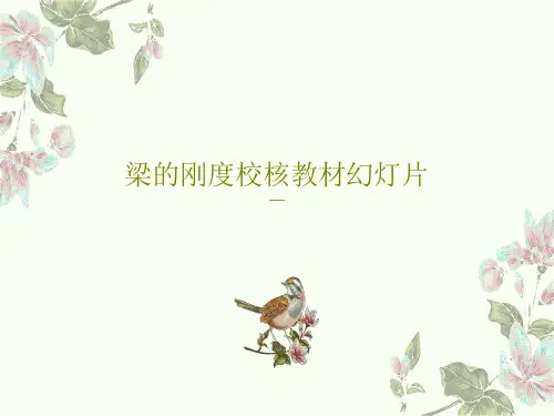 梁的刚度校核教材幻灯片共18页文档