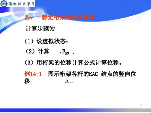 桁架的位移计算