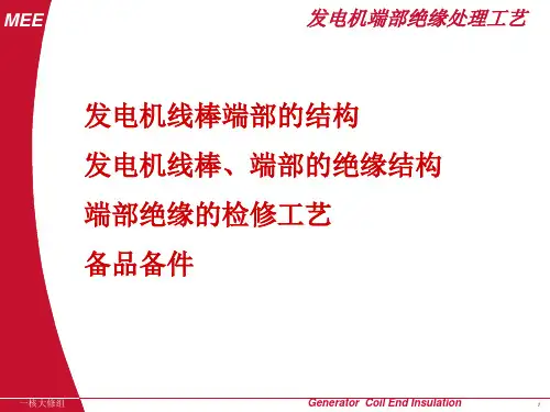 发电机端部绝缘处理工艺