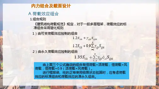 框架施工图—内力组合及截面设计(建筑构造)