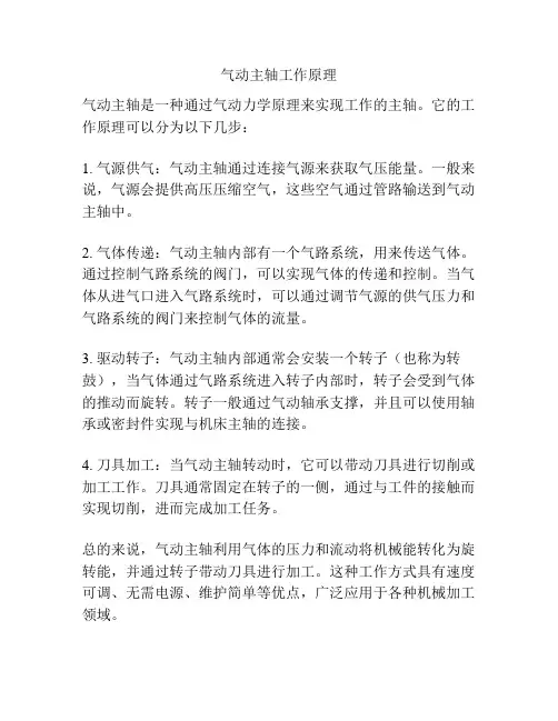 气动主轴工作原理
