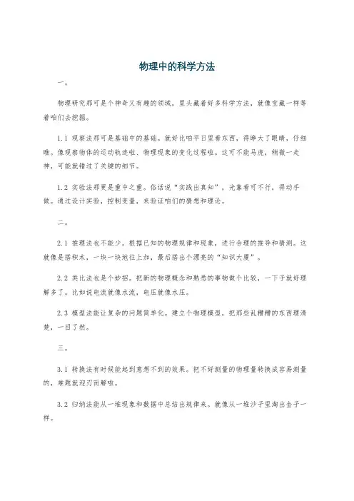 物理中的科学方法
