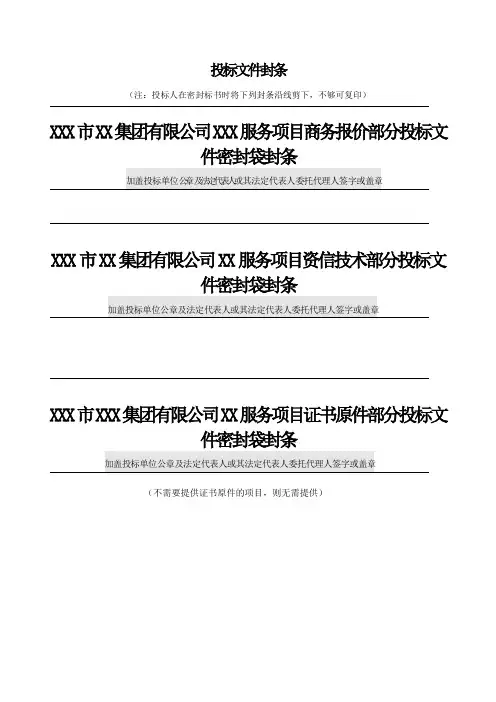 封条模板