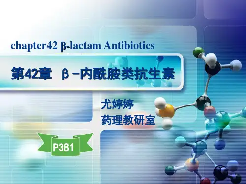 药理学第42章青霉素类