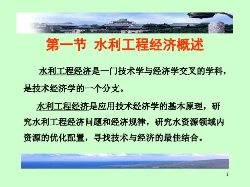 武汉大学 水利工程经济