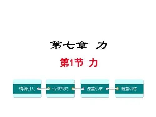 八年级物理下册 第7章 力 第1节 力教学课件 (新版)新