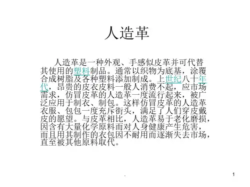 皮革人造革分类ppt课件