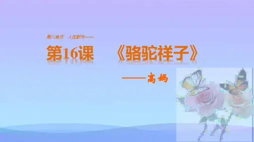 《骆驼祥子》之高妈pptx课件优秀课件