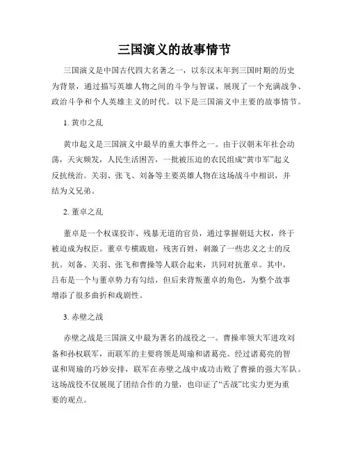 三国演义的故事情节