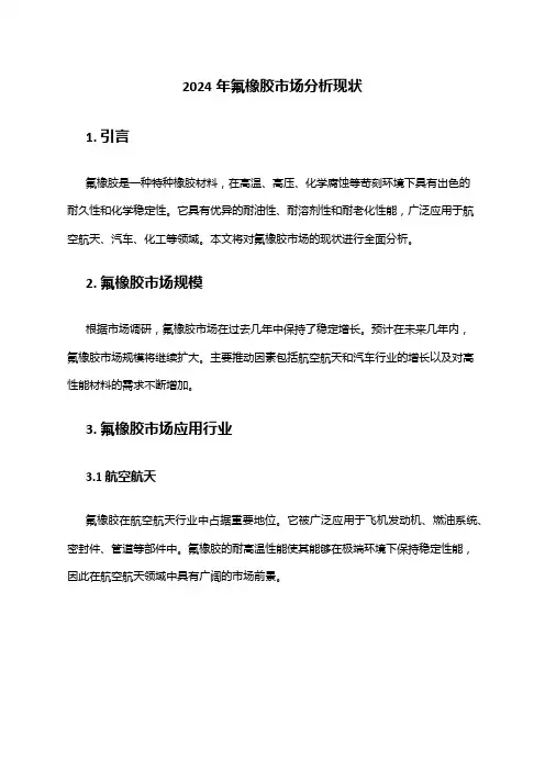2024年氟橡胶市场分析现状