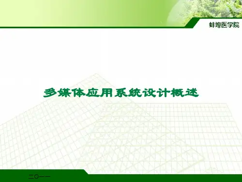 多媒体应用系统设计概述课件