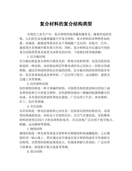 复合材料的复合结构类型