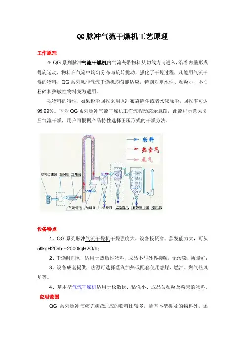 QG脉冲气流干燥机工艺原理