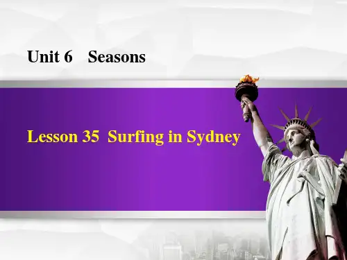冀教版七年级英语下册Surfing in SydneySeasons 课件