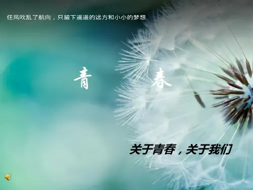 青春主题幻灯片