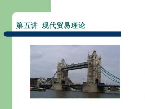 行为经济学第五讲  现代贸易理论