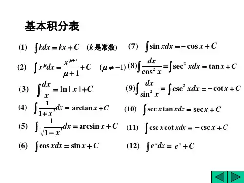 积分学小结——二重积分、三重积分,线积分、面积分