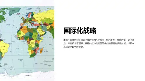 《国际化战略》课件