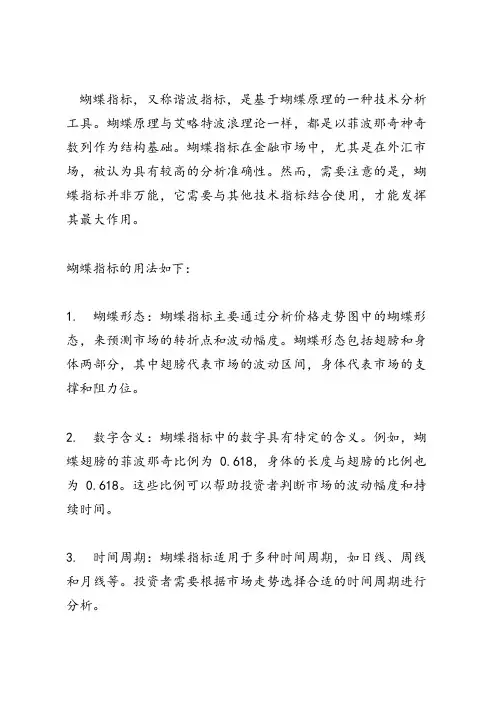 蝴蝶指标的用法