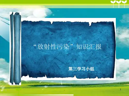 放射性污染文稿ppt课件