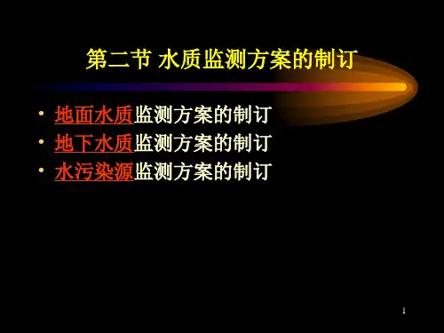 水质监测ppt课件