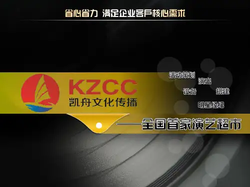 企业年会新编创意节目倾心推荐精品PPT课件