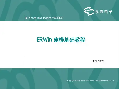 ERWin建模基础教程(非常好的入门教程)PPT课件