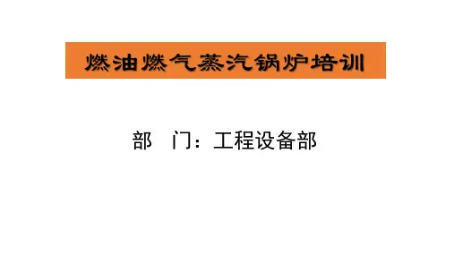 燃气燃油蒸汽锅炉培训