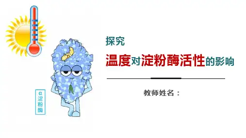 探究温度对淀粉酶活性的影响课件高一上学期生物沪科版必修(1)