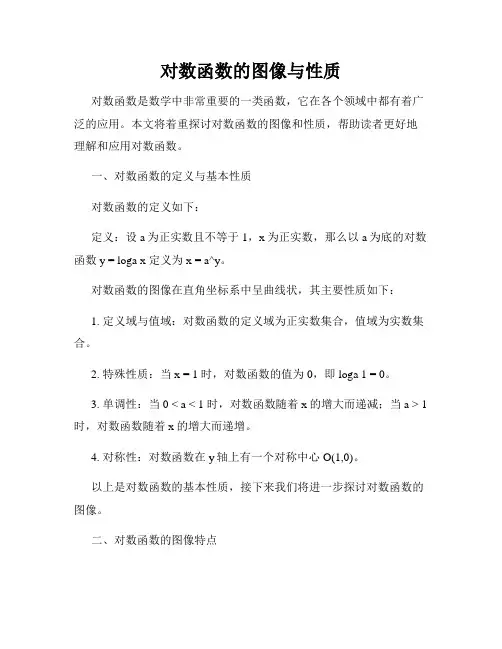 对数函数的图像与性质