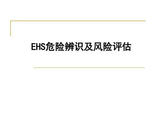 EHS危险辨识及风险评估