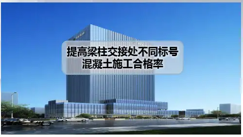 提高梁柱交接处不同标号混凝土施工合格率