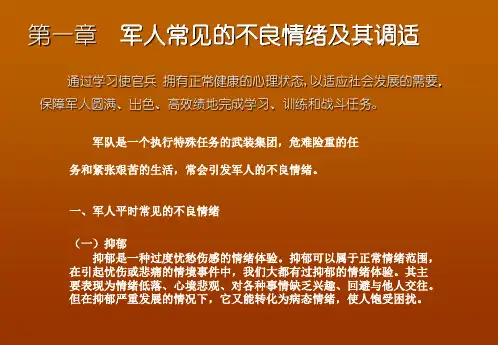 新兵心理疏导_PPT课件