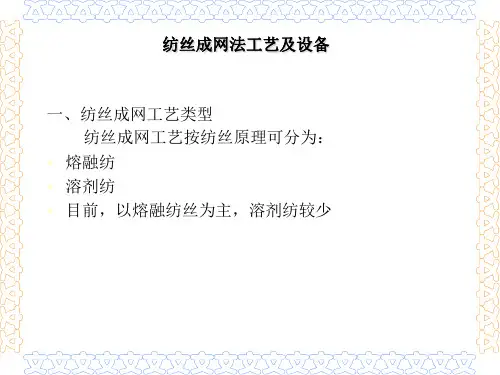 3-纺丝成网法工艺及设备
