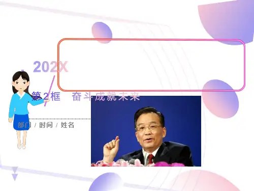 鲁教版九年《奋斗成就未来》ppt课件