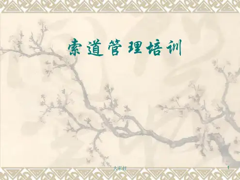 脱挂式观光索道索道管理培训