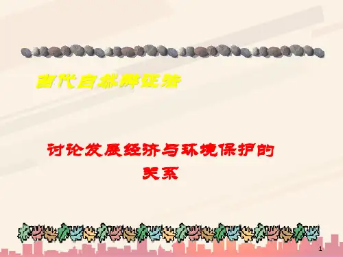 发展经济与环境保护的关系探讨(ppt 32页)