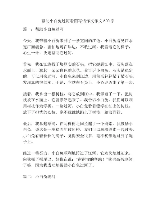 帮助小白兔过河看图写话作文作文600字