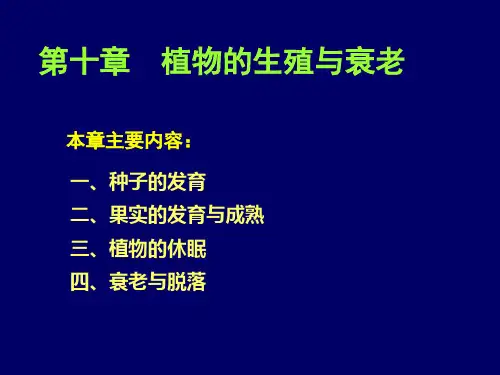 第十一章植物的成熟与衰老生理