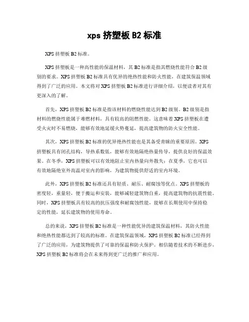 xps挤塑板B2标准