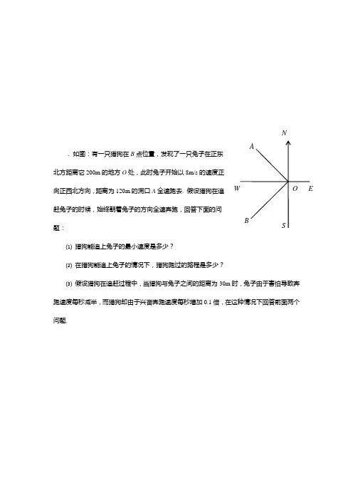 猎狗追兔子问题的分析