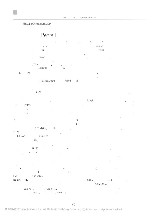 利用Petrel软件进行精细地质建模研究