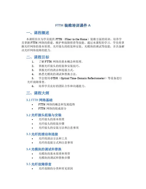 FTTH装维培训课件A