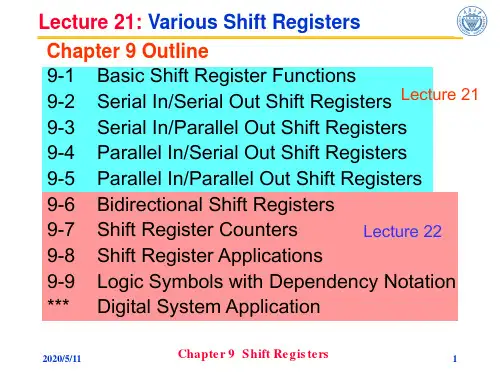 数字电子技术(课件)lec21