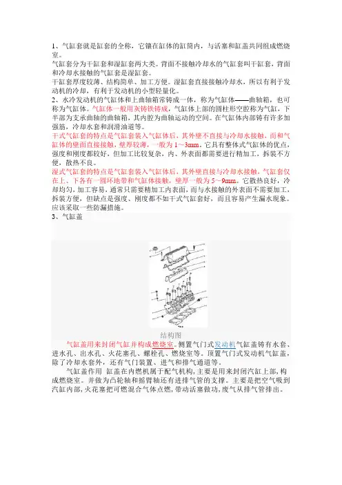 气缸套就是缸套的全称