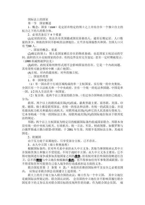 国际法上的国家